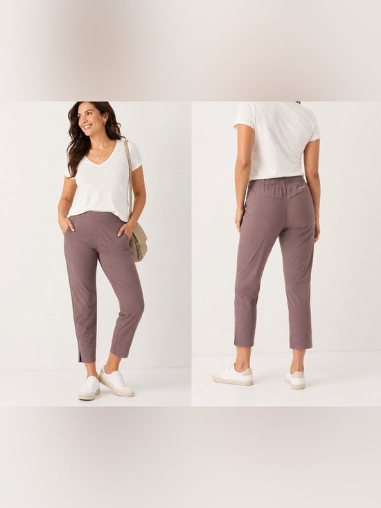 Eddie Bauer Pants - Eddie Bauer Traveler Ankle Pants Dusty Mauve Outdoor Minimalist Lightweight